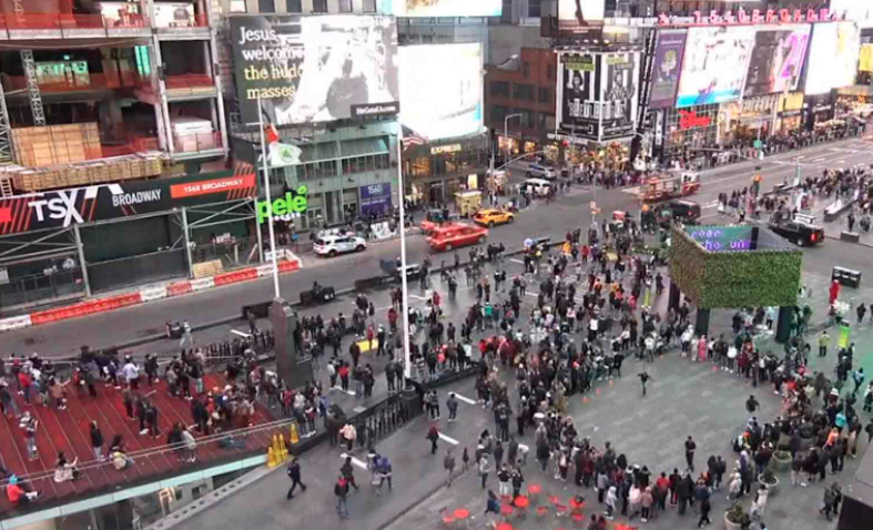 Times Square Loud explosion
