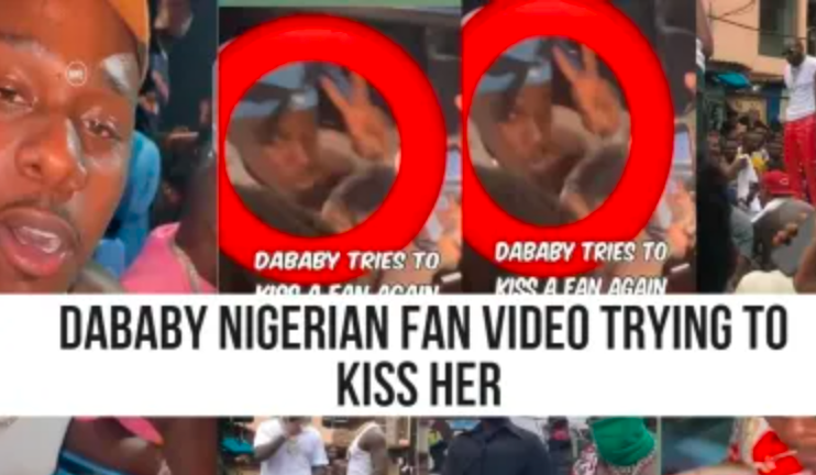 DaBaby Trying To Kiss Nigerian Fan