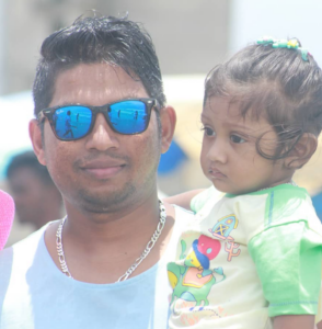 Rony Talukdar with his son