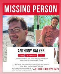 Anthony Balzer Missing Case 